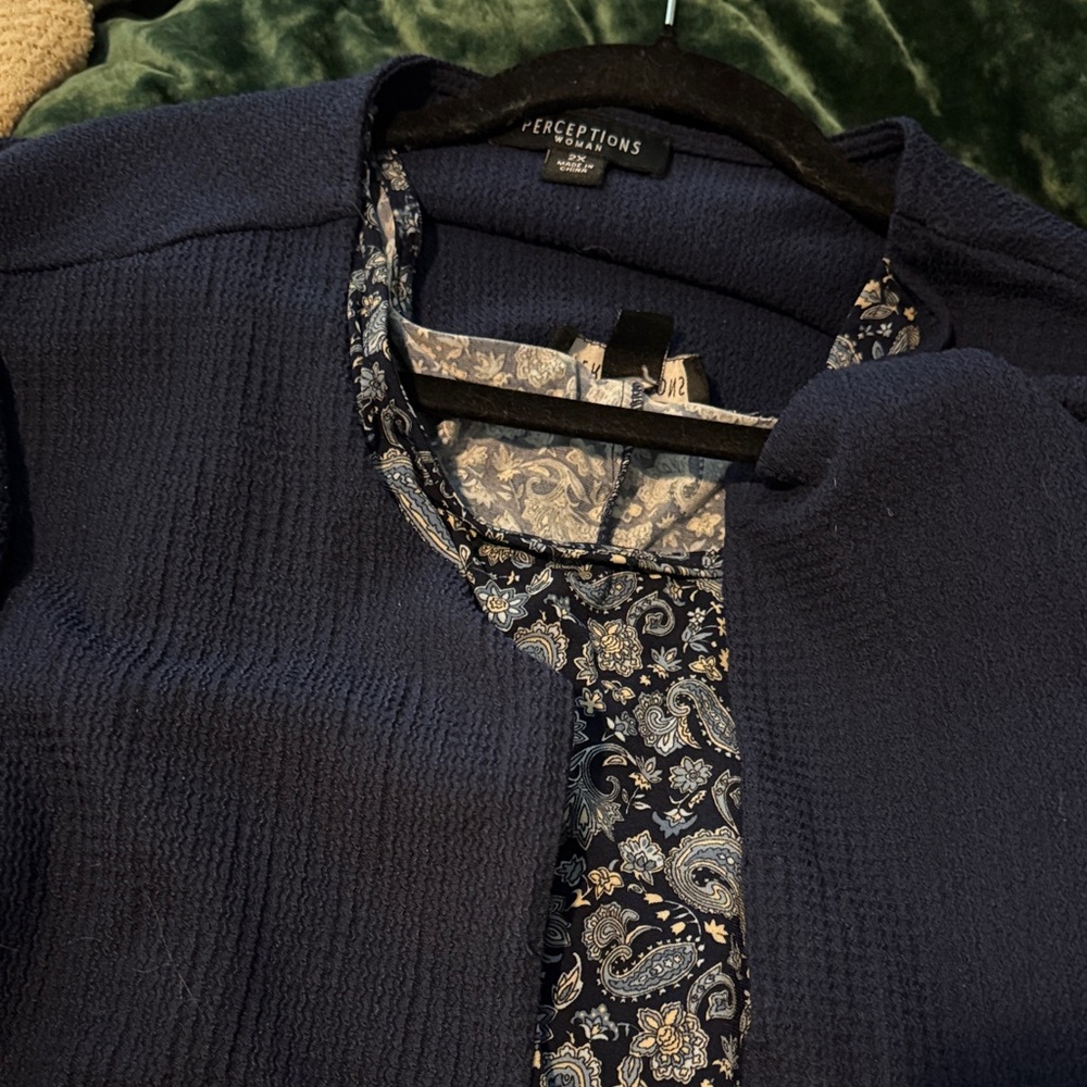 Perceptions Women's Deep Blue Blazer